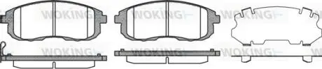 Колодки гальмівні WOKING P3933.11