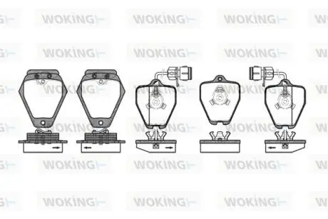 Колодки гальмівні WOKING P4083.02