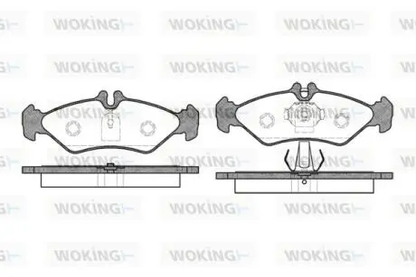 Колодки тормозные WOKING P4793.00