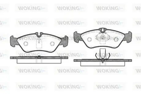 Гальмівні колодки WOKING P4803.00