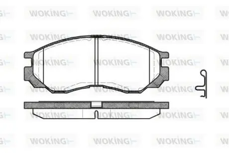 Колодки гальмівні WOKING P4833.00
