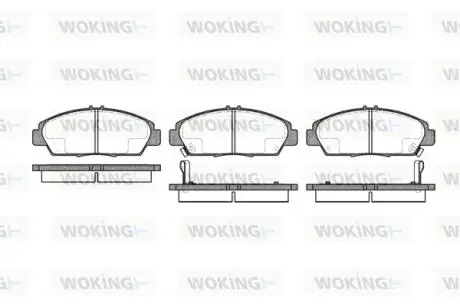 Колодки гальмівні WOKING P5063.02