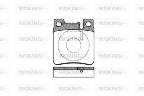 Гальмівні колодки перед W202/210 (ATE)/211 4Matic WOKING P5073.00