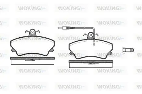 Гальмівні колодки WOKING P509312