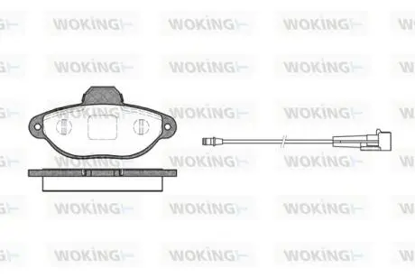 Гальмівні колодки WOKING P5143.01