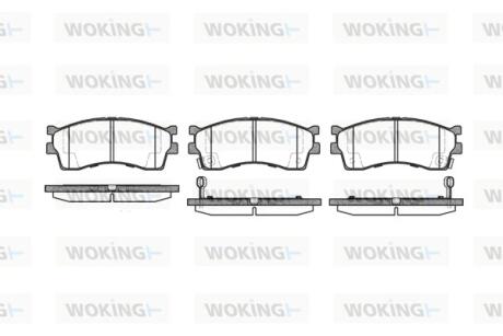 Колодки гальмівні WOKING P5153.32