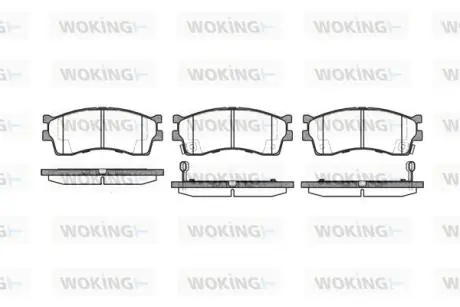 Колодки гальмівні WOKING P5153.32