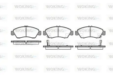 Колодки гальмівні WOKING P5193.02
