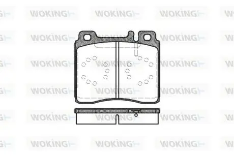 Тормозные колодки пер. W140/W140/W140/W124/W140 91-99 WOKING P5203.00