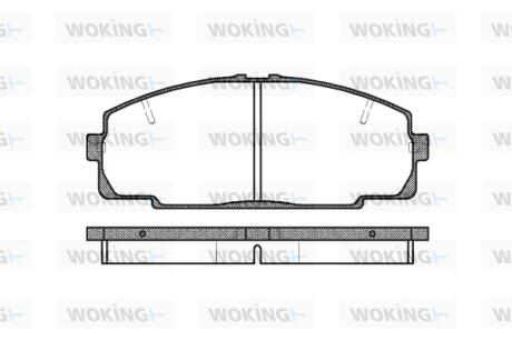 Колодки гальмівні WOKING P5213.20