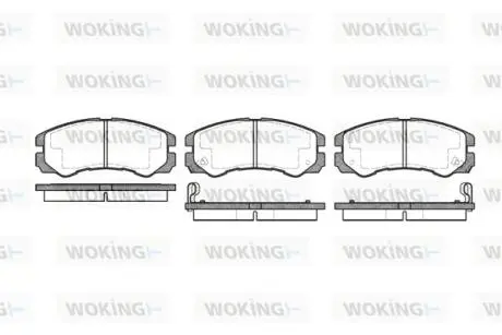 Колодки гальмівні WOKING P5253.02