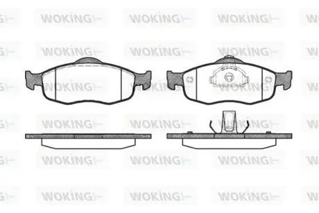 Колодки тормозные WOKING P5323.00