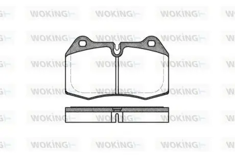 Колодки гальмівні WOKING P5413.00