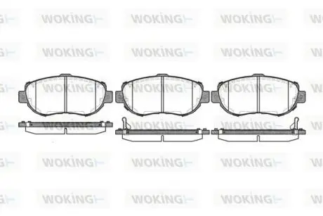 Колодки гальмівні WOKING P5563.02
