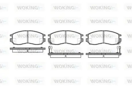 Колодки гальмівні WOKING P5603.02