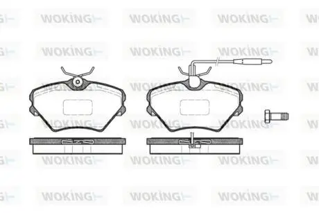 Тормозные колодки WOKING P585302