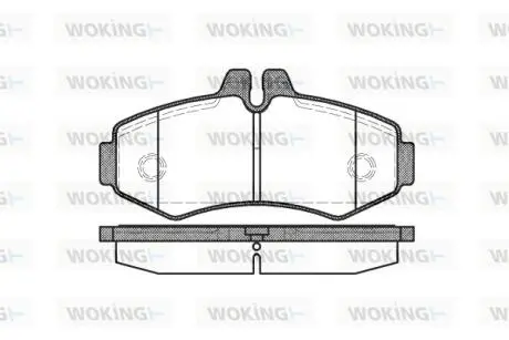 Гальмівні колодки WOKING P6013.00