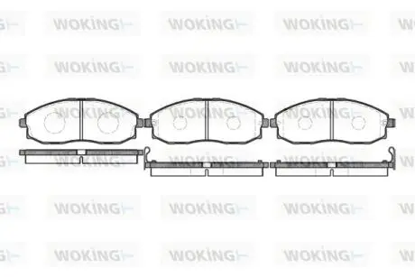 Колодки гальмівні WOKING P6033.02
