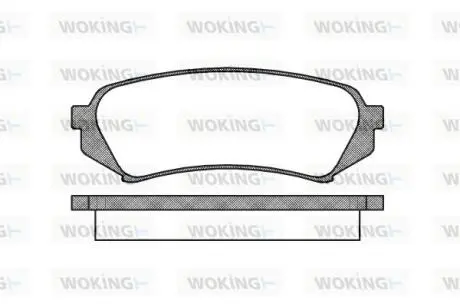 Колодки гальмівний диск. задн. (Remsa) Lexus Rx (mhu3_, gsu3_, mcu3_) 3.0 03-08 WOKING P6063.00