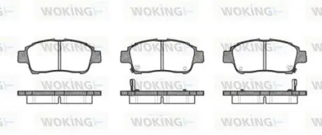 Колодки гальмівні WOKING P6123.02