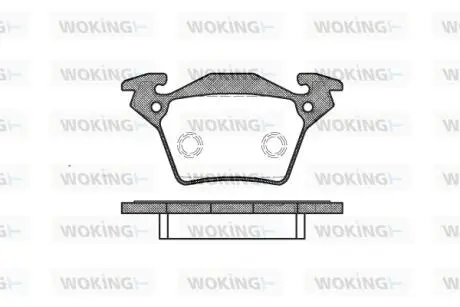 Гальмівні колодки задн. W638 (95-03) WOKING P6173.00