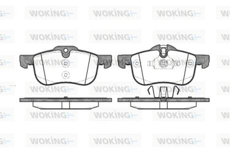 Колодки гальмівні WOKING P6193.00