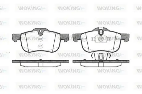 Колодки гальмівні WOKING P6193.00