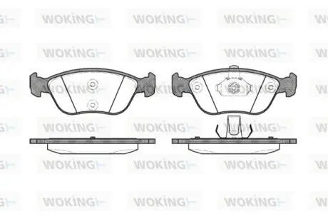 Колодки гальмівні WOKING P6223.00