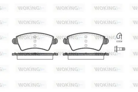 Тормозные колодки WOKING P626310