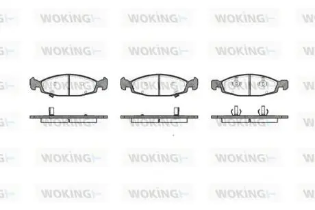 Колодки тормозные WOKING P6363.02