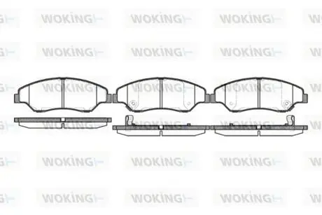 Колодки гальмівні WOKING P6393.02