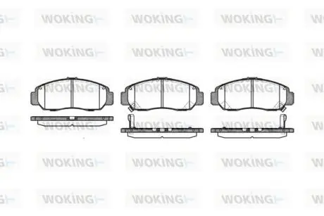 Колодки гальмівний диск. перед. (Remsa) Honda Civic 00> 05> 12> / Hyundai M WOKING P647312