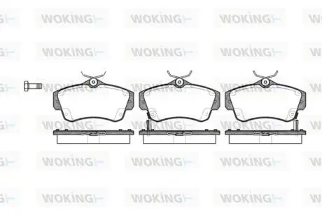 Колодки гальмівні WOKING P6533.02