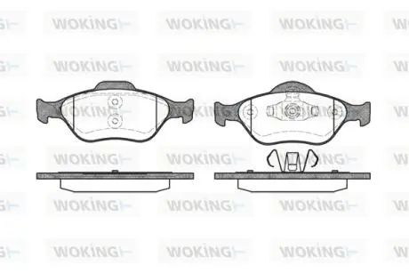Гальмівні колодки WOKING P6663.00