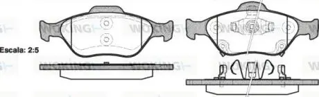Тормозные колодки перед. Toyota Yaris 05- (ATE) WOKING P6663.12