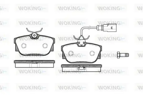 Гальмівні колодки WOKING P6673.01