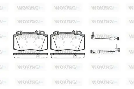 Гальмівні колодки WOKING P6693.02