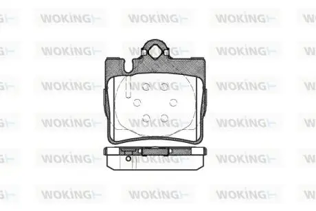 Колодки гальмівний диск. задн. (Remsa) MB S-CLASS (W220) (98-06) WOKING P6703.00