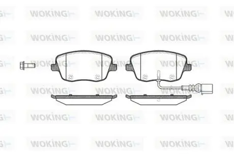 Колодки гальмівні WOKING P6753.01