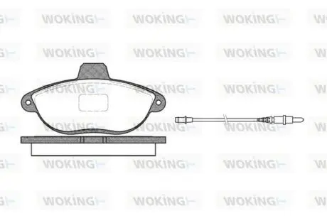 Гальмівні колодки WOKING P7023.02