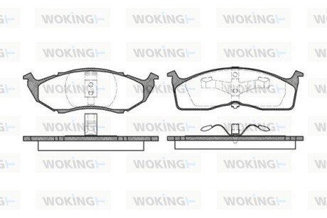 Колодки тормозные WOKING P7103.00