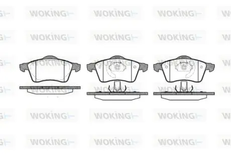 Гальмівні колодки WOKING P7183.00