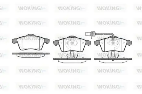 Гальмівні колодки WOKING P7183.01