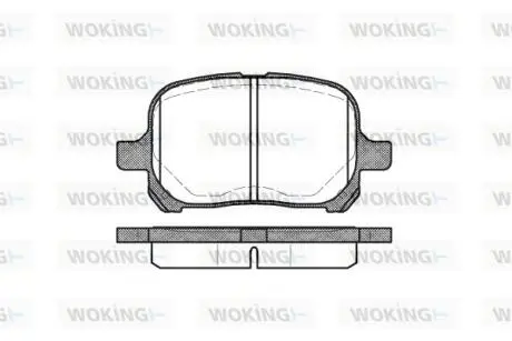 Колодки гальмівні WOKING P7213.00