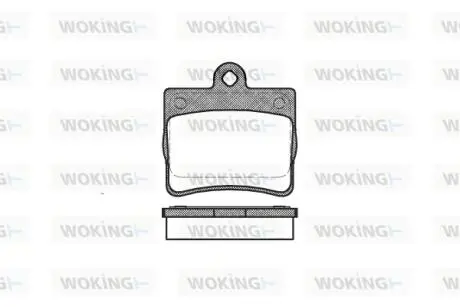 Колодки гальмівні WOKING P7303.00