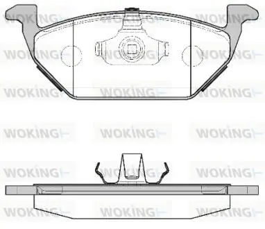 Гальмівні колодки WOKING P7333.00