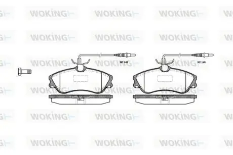 Гальмівні колодки WOKING P734304