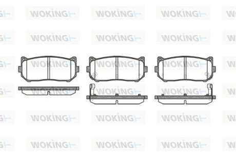 Колодки гальмівні WOKING P7493.02