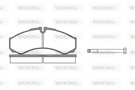 Колодки тормозные WOKING P7513.00