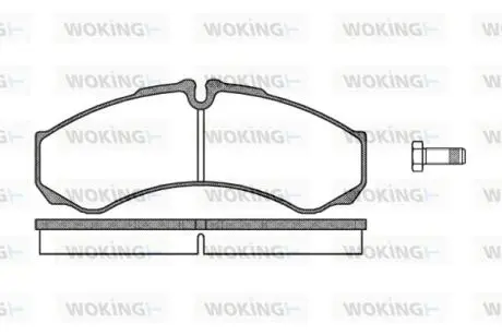 Тормозные колодки WOKING P751310